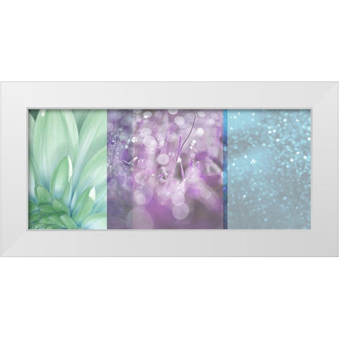 Morning Mist Plum White Modern Wood Framed Art Print by Franklin