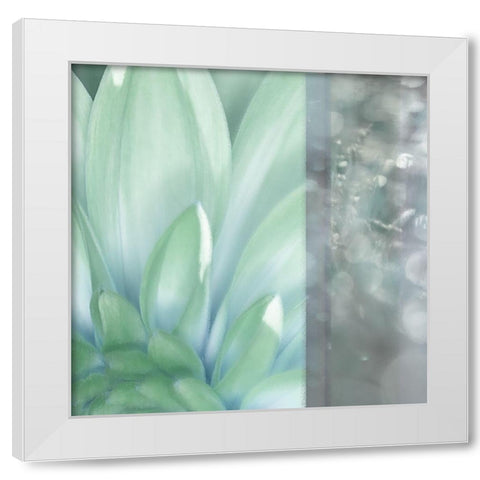 Morning Mist Square White Modern Wood Framed Art Print by Franklin