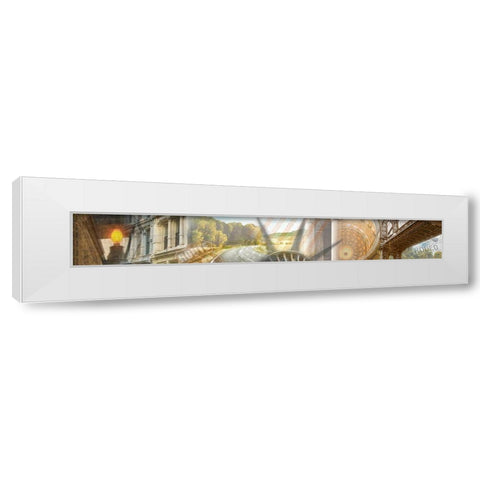 Across America II White Modern Wood Framed Art Print by Franklin