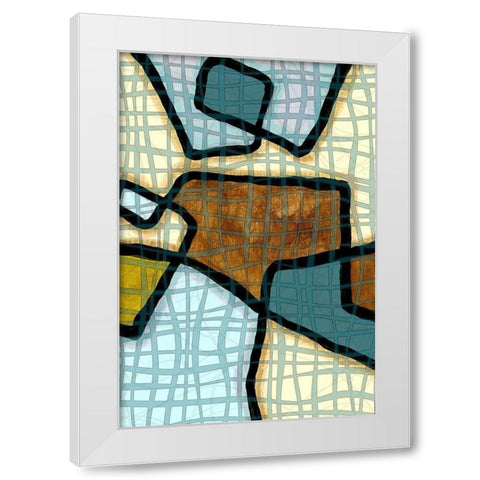 Interlace II White Modern Wood Framed Art Print by Franklin