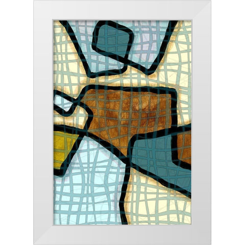 Interlace II White Modern Wood Framed Art Print by Franklin