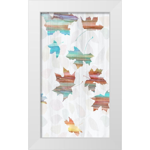 Big Leaf I White Modern Wood Framed Art Print by Franklin