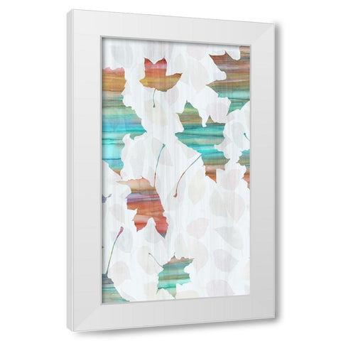 Big Leaf II White Modern Wood Framed Art Print by Franklin