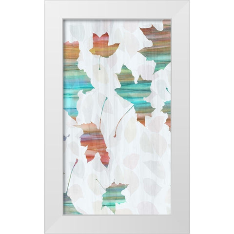 Big Leaf II White Modern Wood Framed Art Print by Franklin