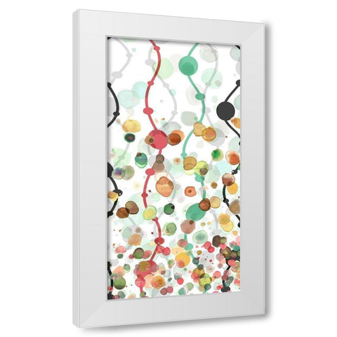 Sprinkles Warm I White Modern Wood Framed Art Print by Franklin