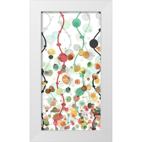 Sprinkles Warm I White Modern Wood Framed Art Print by Franklin