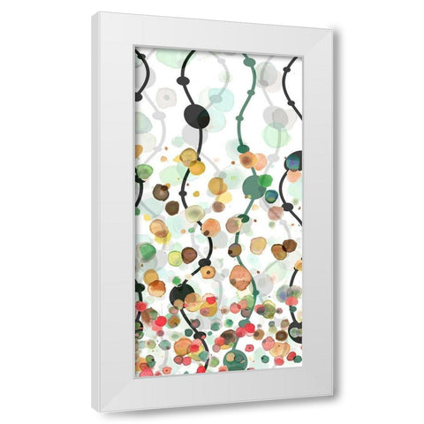 Sprinkles Warm II White Modern Wood Framed Art Print by Franklin