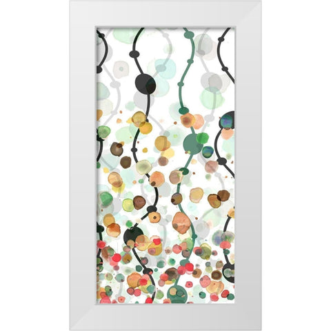 Sprinkles Warm II White Modern Wood Framed Art Print by Franklin