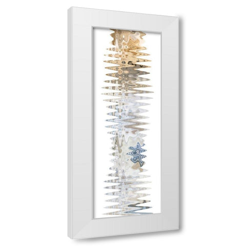 Wavy I White Modern Wood Framed Art Print by Franklin