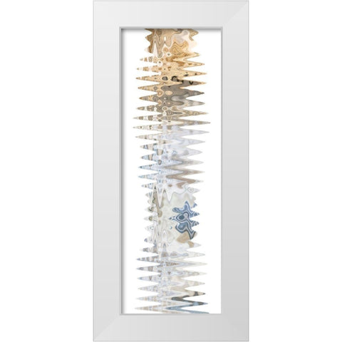 Wavy I White Modern Wood Framed Art Print by Franklin
