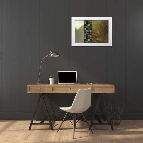 All the Glitters White Modern Wood Framed Art Print by Simons