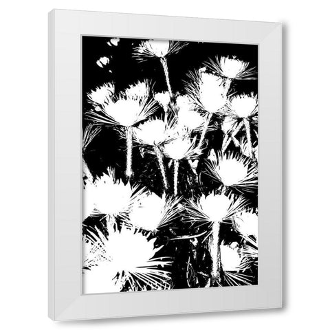 Bloomin Black I White Modern Wood Framed Art Print by Simons