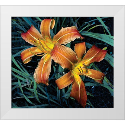 Celebration White Modern Wood Framed Art Print by Simons