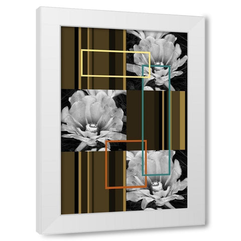 Contempo I White Modern Wood Framed Art Print by Simons