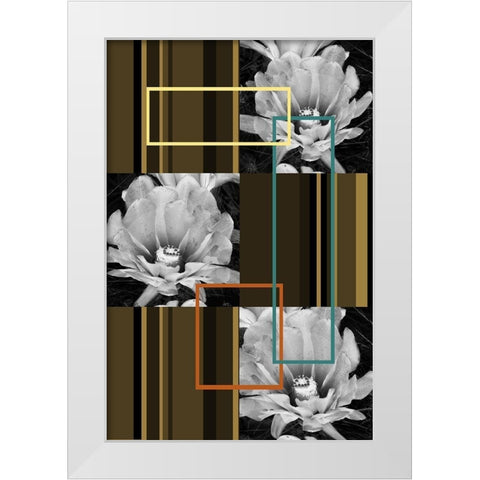 Contempo I White Modern Wood Framed Art Print by Simons