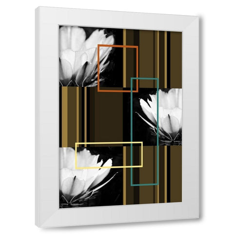 Contempo II White Modern Wood Framed Art Print by Simons