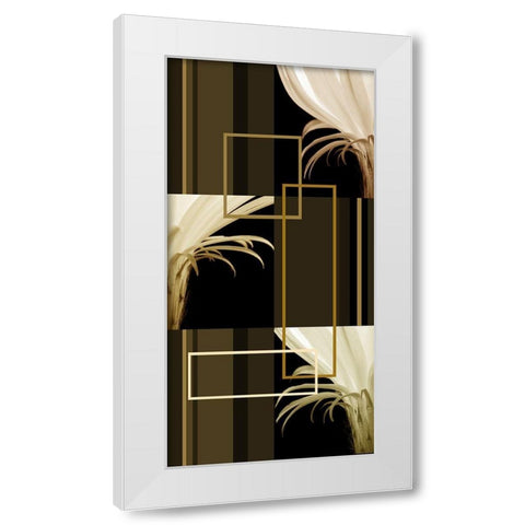 Contempo III White Modern Wood Framed Art Print by Simons