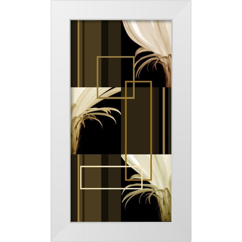 Contempo III White Modern Wood Framed Art Print by Simons