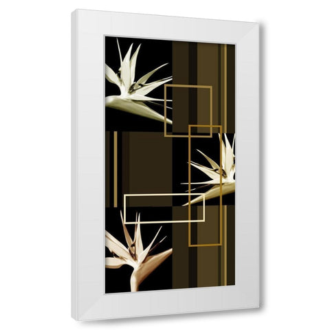Contempo IV White Modern Wood Framed Art Print by Simons