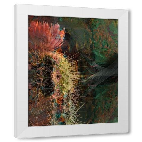 Desert Beauty White Modern Wood Framed Art Print by Simons