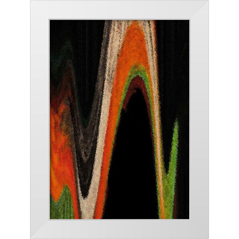Dow Jones White Modern Wood Framed Art Print by Simons