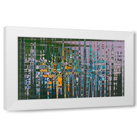 Eye of the Storm White Modern Wood Framed Art Print by Simons