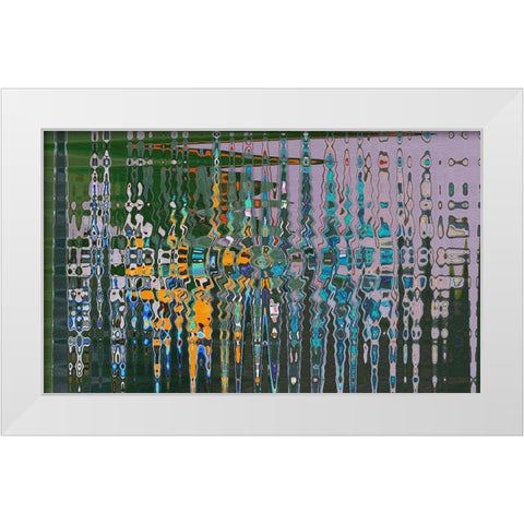 Eye of the Storm White Modern Wood Framed Art Print by Simons