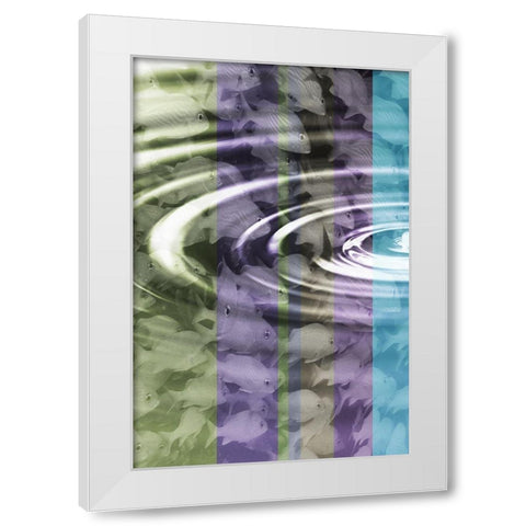 Follow the Leader I White Modern Wood Framed Art Print by Simons
