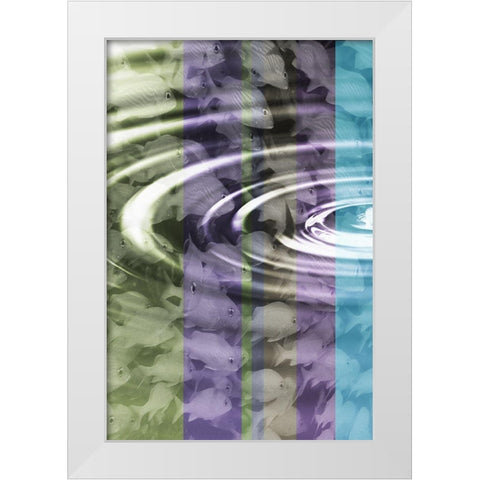 Follow the Leader I White Modern Wood Framed Art Print by Simons