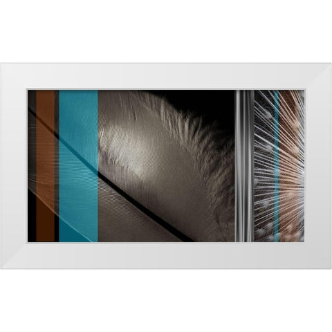Light as a Feather I White Modern Wood Framed Art Print by Simons