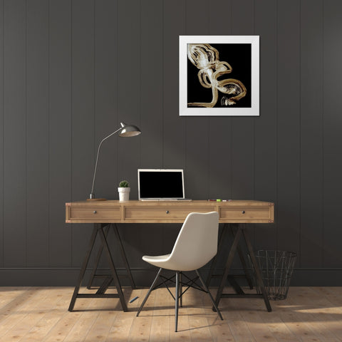 Passe White Modern Wood Framed Art Print by Simons