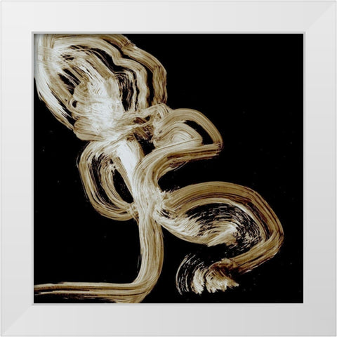 Passe White Modern Wood Framed Art Print by Simons