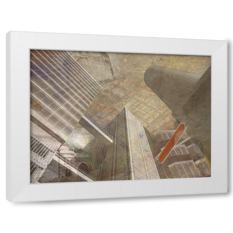 Peachtree White Modern Wood Framed Art Print by Simons