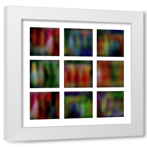 Rainbow Panes I White Modern Wood Framed Art Print by Simons