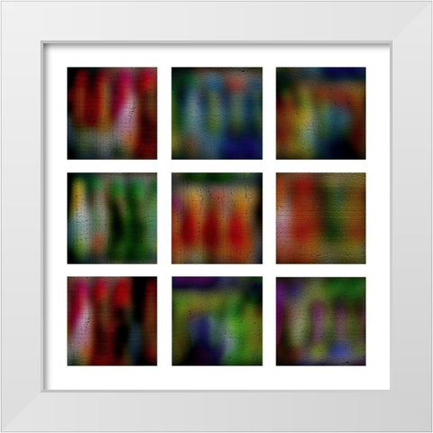 Rainbow Panes I White Modern Wood Framed Art Print by Simons