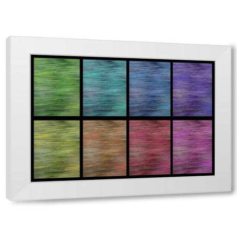 Rainbow Panes II White Modern Wood Framed Art Print by Simons