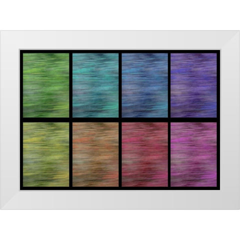 Rainbow Panes II White Modern Wood Framed Art Print by Simons