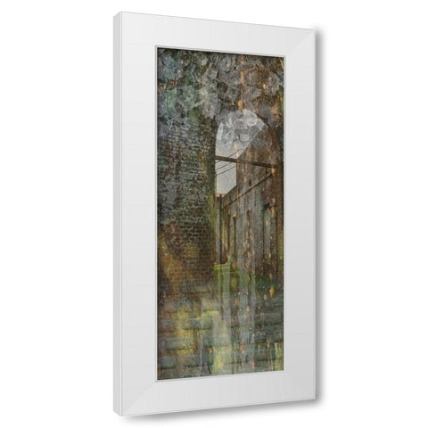 Roundhouse Courtyard White Modern Wood Framed Art Print by Simons