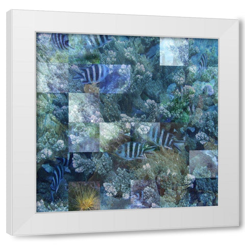 Schools Out White Modern Wood Framed Art Print by Simons