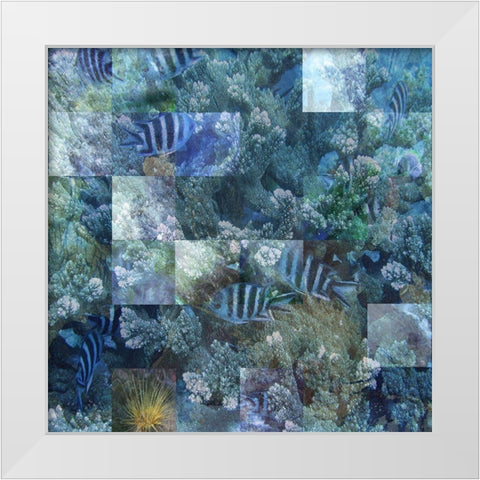 Schools Out White Modern Wood Framed Art Print by Simons