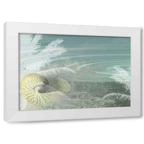 Sea Dream White Modern Wood Framed Art Print by Simons