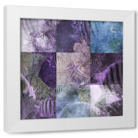 Sea View II White Modern Wood Framed Art Print by Simons