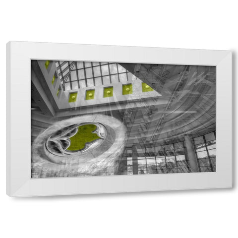 Skyviews White Modern Wood Framed Art Print by Simons