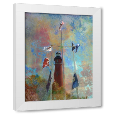 Standing Tall White Modern Wood Framed Art Print by Simons