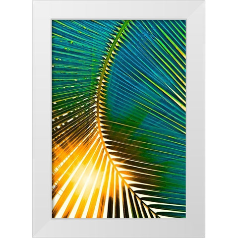 Sun Spray White Modern Wood Framed Art Print by Simons