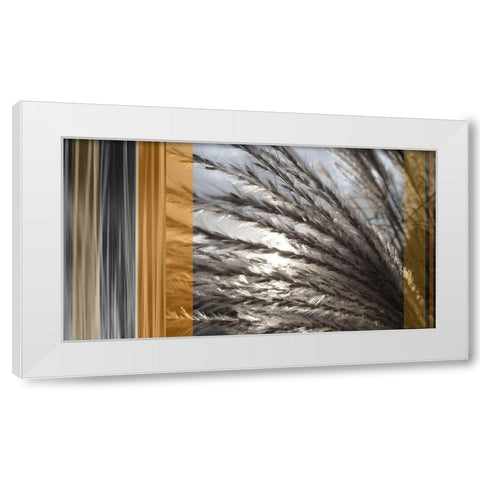 Sunlit Amber I White Modern Wood Framed Art Print by Simons