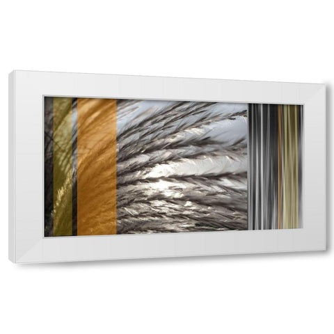 Sunlit Amber II White Modern Wood Framed Art Print by Simons