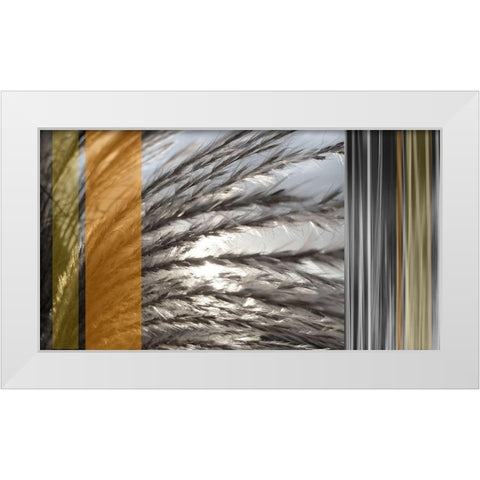 Sunlit Amber II White Modern Wood Framed Art Print by Simons