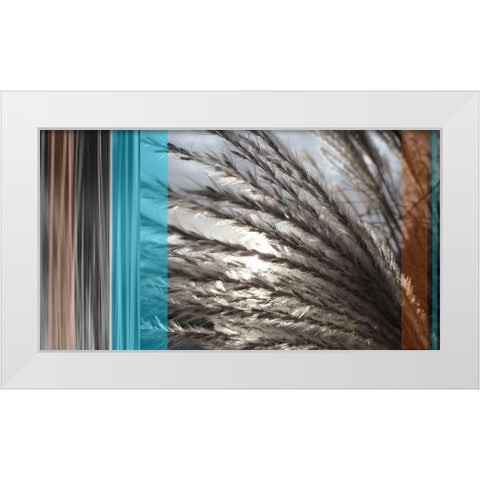 Sunlit Seagrass I Azure White Modern Wood Framed Art Print by Simons