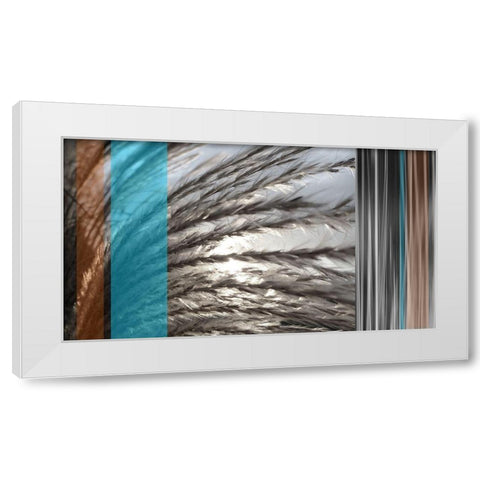 Sunlit Seagrass II Azure White Modern Wood Framed Art Print by Simons